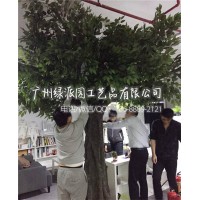 仿真榕樹 室內環境美化工程祈福樹許愿樹 大型人造包柱子榕樹