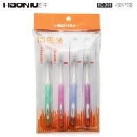 揚州牙刷廠家供應(yīng)促銷4支裝 獨立包裝 成人細軟毛牙刷批發(fā)