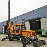 輪式旋挖打樁機(jī)  伸縮桿旋挖打樁機(jī)價(jià)格 小型旋挖鉆機(jī)