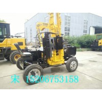 新型小四輪打樁機 鉆孔拔樁自帶空壓機多功能一體護欄打樁機