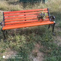 公園椅 廣場休閑座椅 鑄鋁腳靠背虎頭椅 現貨供應