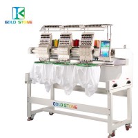 電腦繡花機GTS-1203三頭成衣繡花機成品帽繡機廠家直銷