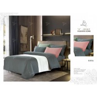 6060全棉貢緞四件套 輕奢灰