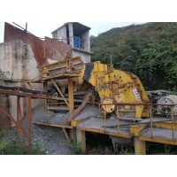 二手日產(chǎn)1800噸砂石料石子生產(chǎn)線設(shè)備石料破碎機(jī)碎石機(jī)處理中
