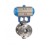 法蘭式V型氣動球閥VQ641H-16P