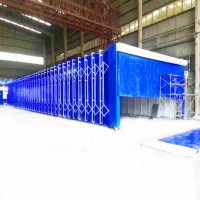 鍍鋅管材質伸縮噴漆房 運行平穩 操作簡單