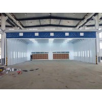 多功能移動伸縮噴漆房，廢氣處理設備