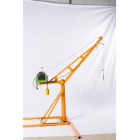 220V建筑民用小吊機價格-360度旋轉小型升降機-東弘起重