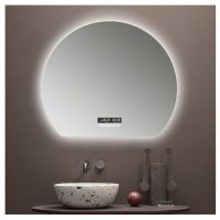 半圓智能鏡自產自銷異形智能發光鏡浴室鏡子掛壁化妝LED鏡